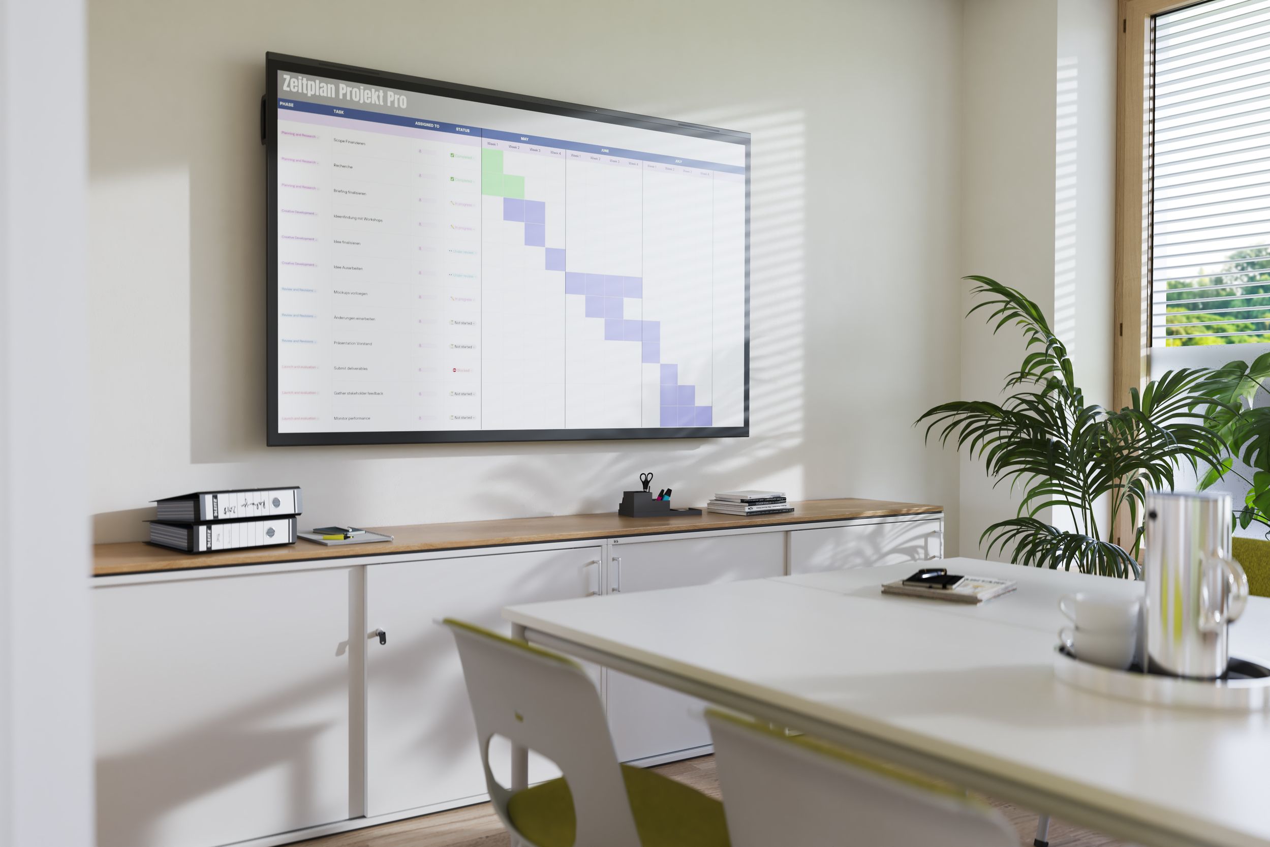 VS-S-P display in modern office space