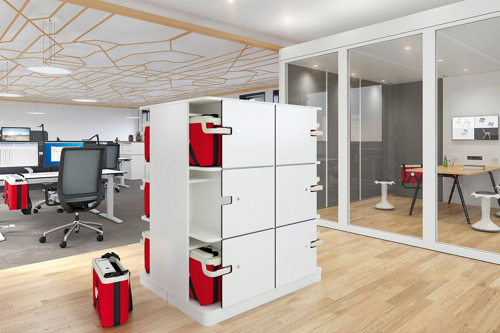 The eddy-Lockin locker by VS for valuables and the eddy tool bag.