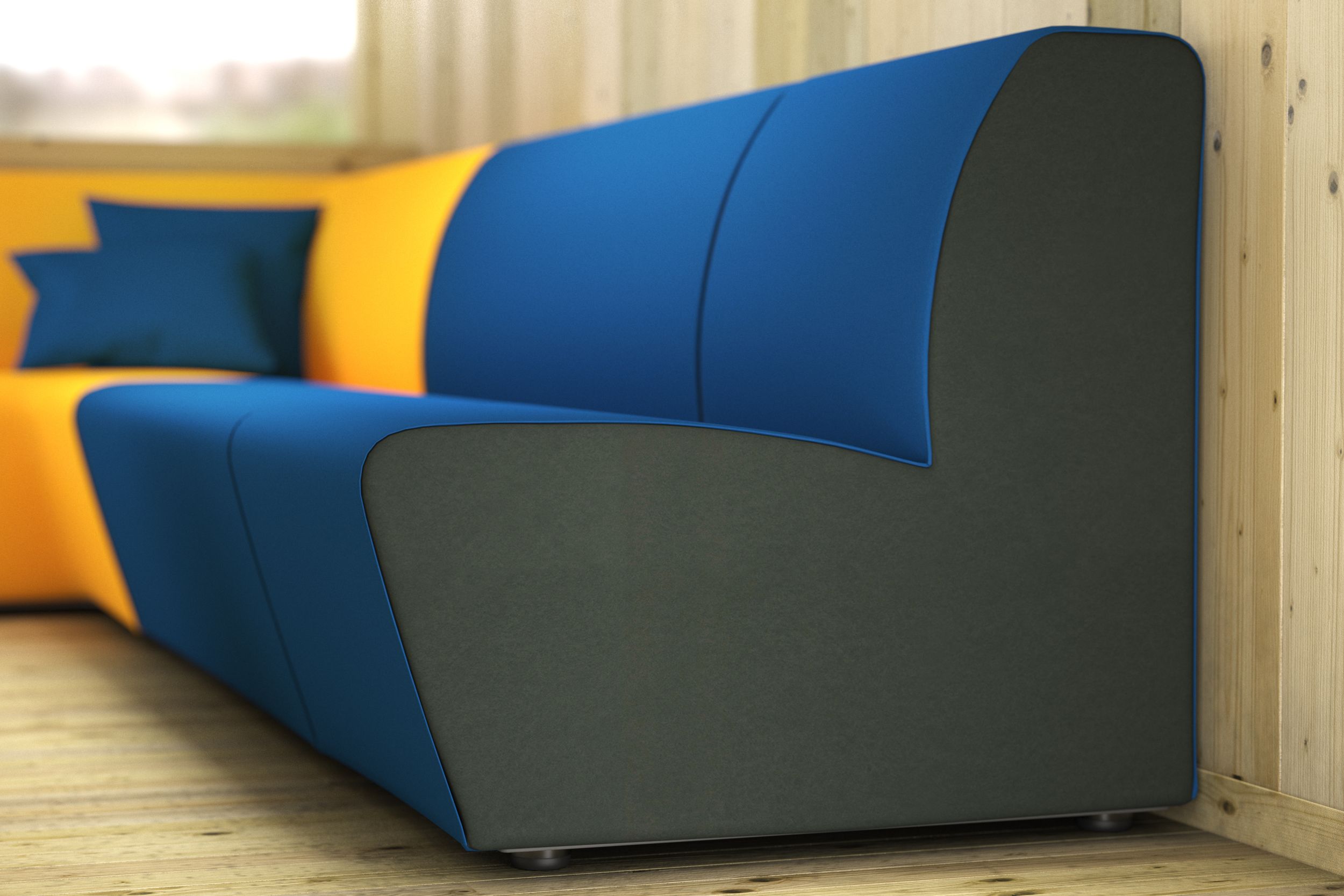 ClubLounge von VS in den Farben blau und orange