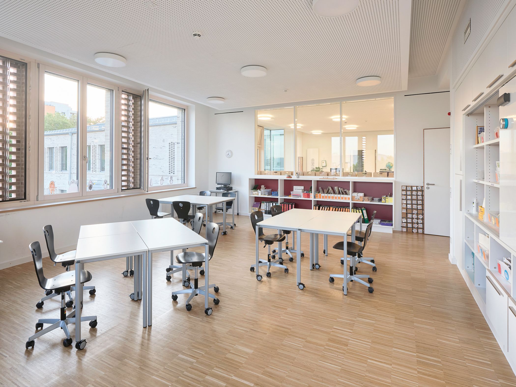 Classroom at the Römerstadt School in Frankfurt