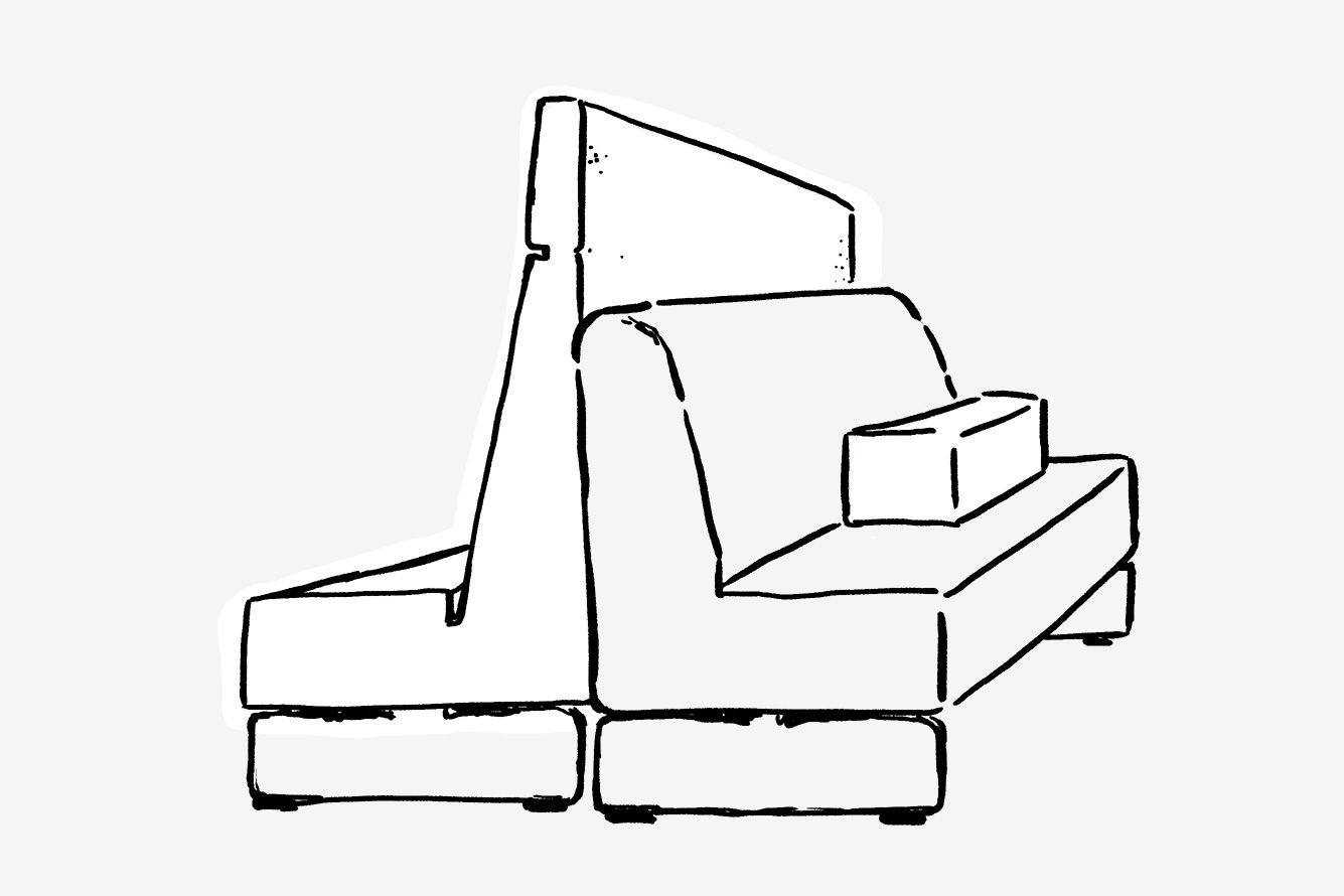 Illustration of upholstery elements