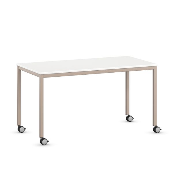 EcoTable 130x65cm, Quadratbein EcoTable 130x65cm, Quadratbein