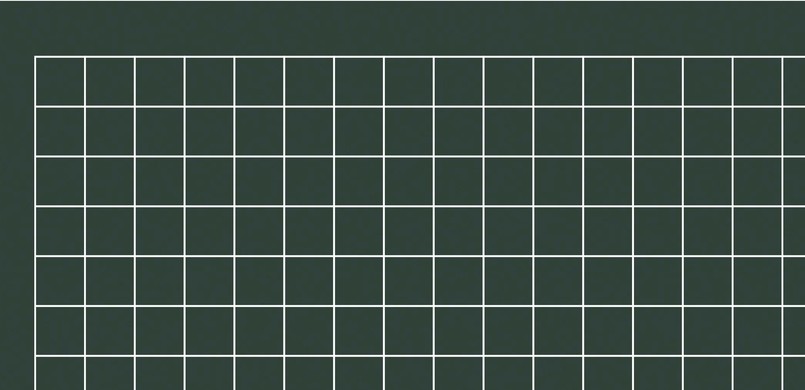 E005 grün Quadrate 5cm. 
