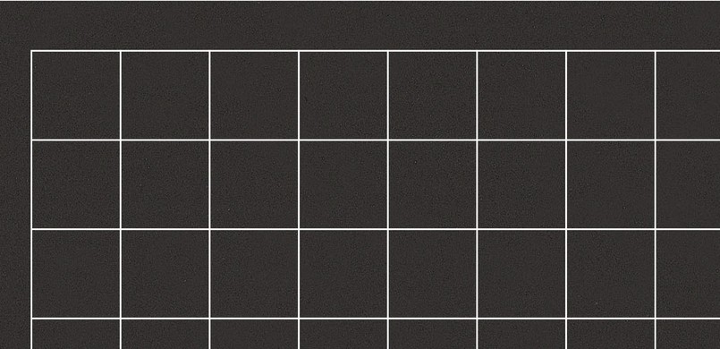 E146 schwarz Quadrate 10cm. 