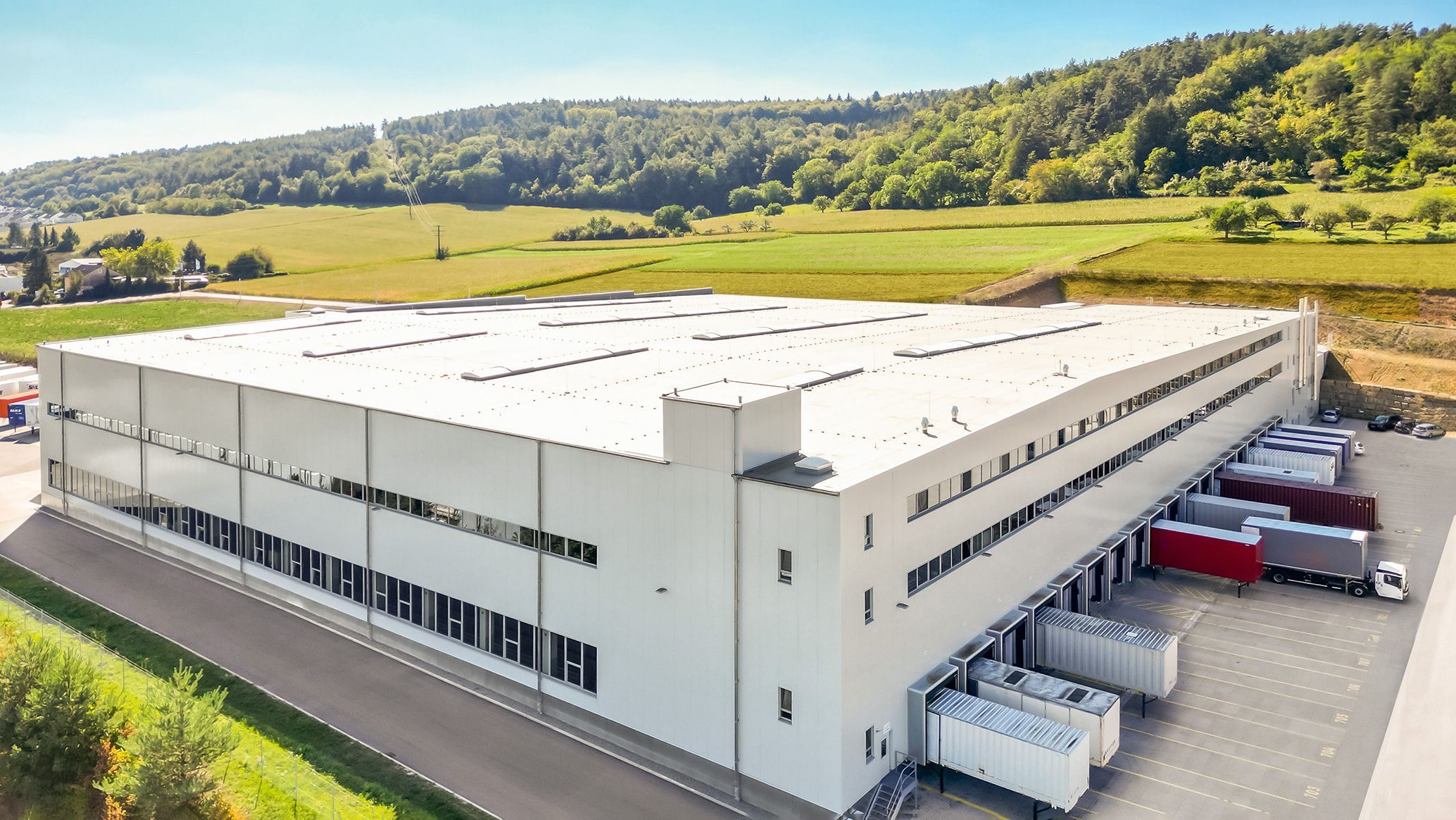 View from above on the newly built Plant 7 of VS