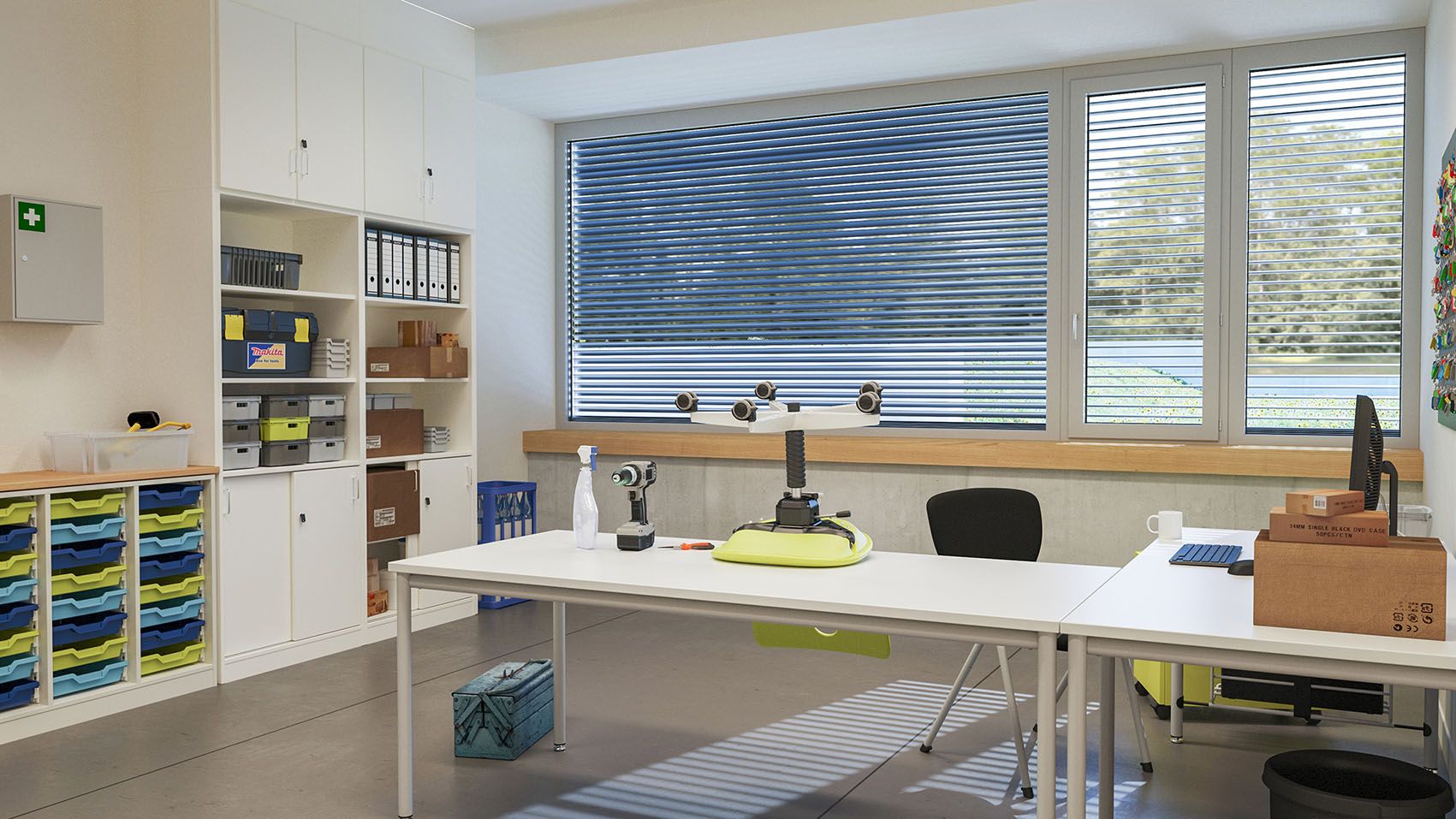 The maintenance office of the VS spare parts service