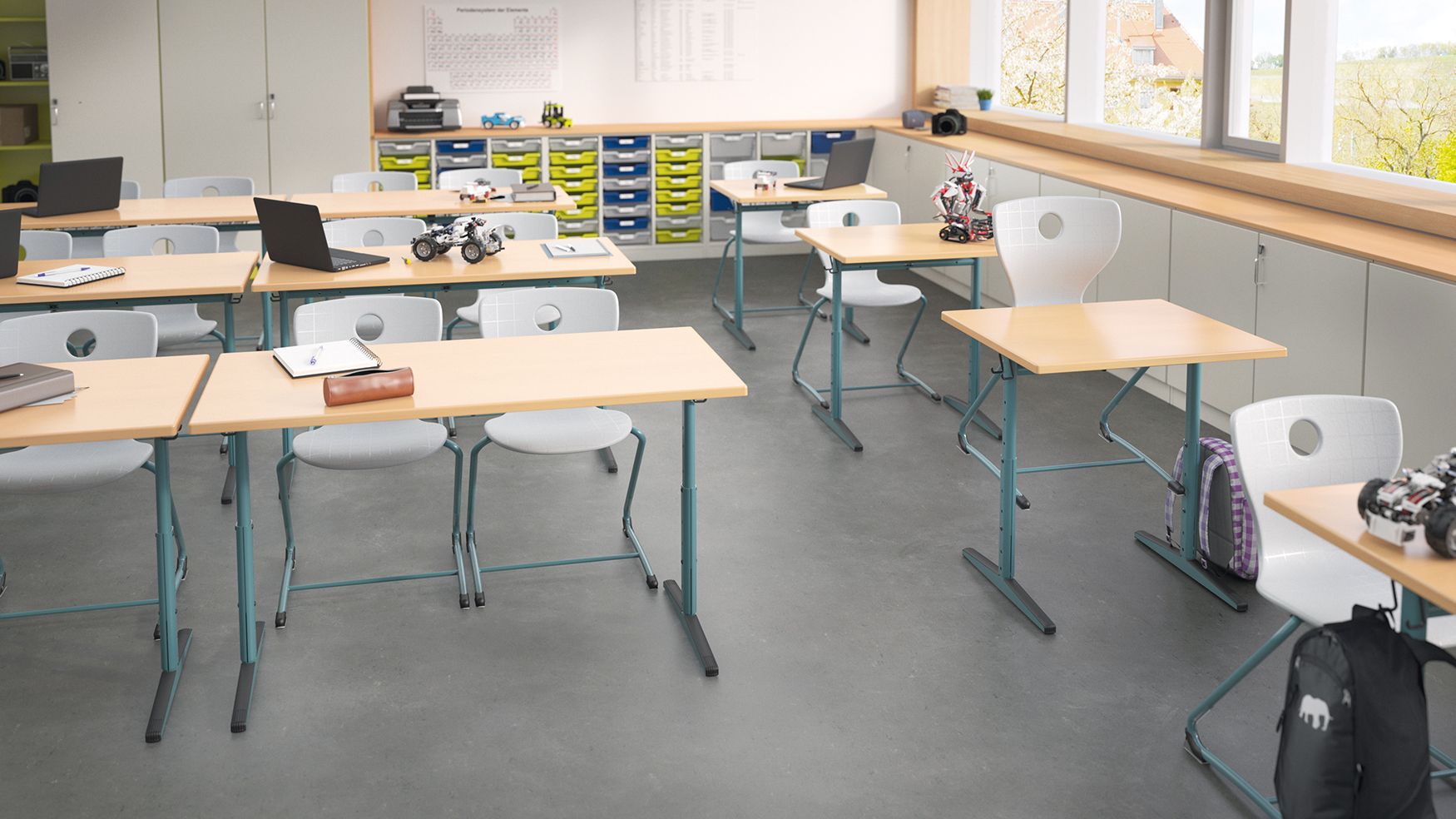 Classroom with Uno-M and Panto chairs from VS.